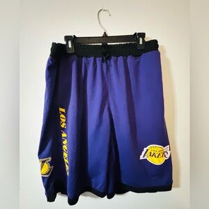 Los Angeles Lakers Shorts Men’s XL Lebron James #23 Purple NBA Basketball Logo